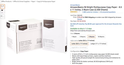 多用途复印纸火速霸榜，一日狂升15357.0 个人辅助用品